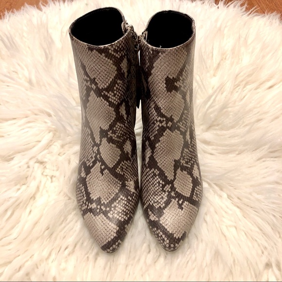 DOLCE VITA Snakeskin Block Heel Ankle Booties 9.5 - Picture 3 of 8